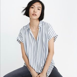 Madewell Central Shirt in Pompano Stripe, S